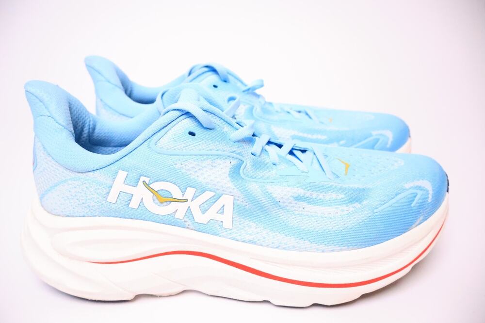 Hoka One One Clifton 10 Women Size 11B Blue Athletic Running Shoes #169